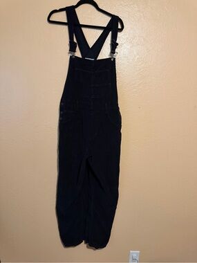 We The Free Black Corduroy Overalls